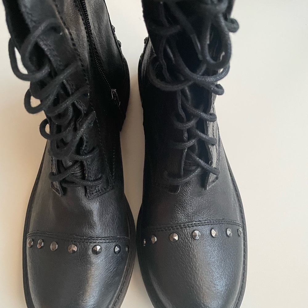 Lucky Brand Nolan Studded Black Women's Booties size 10